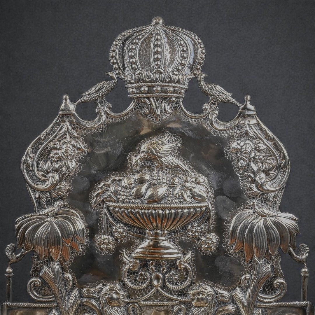 Lampe de Hanoukka en Argent - Pologne, XIXe siècle -photo-1